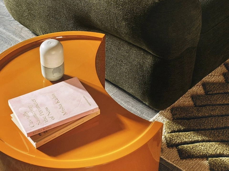 Low Bol rigid polyurethane side table by Zanotta