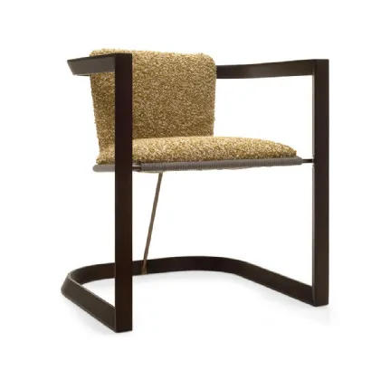 Boma 45 armchair in fabric and solid wood by Bodema.