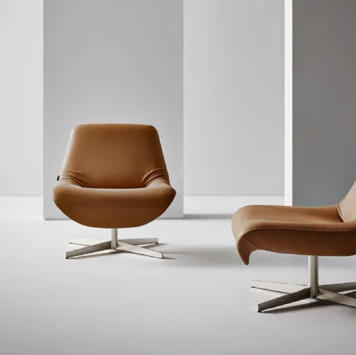 Ellison Leather Armchair by Bonaldo