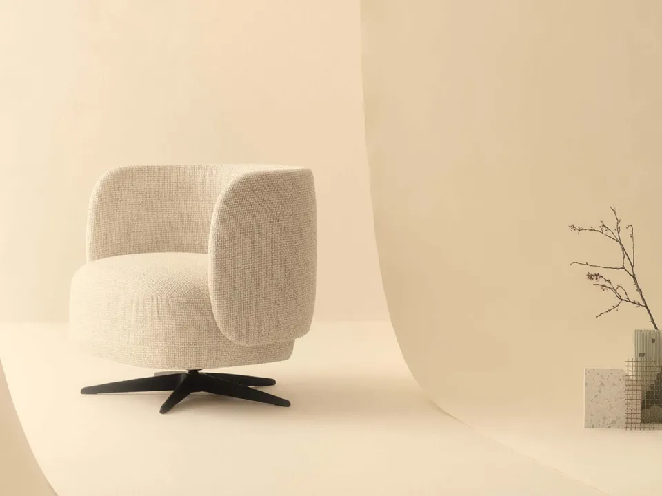 Miki fabric armchair by Lema