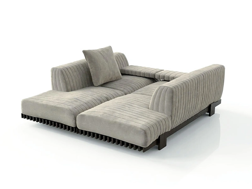 Upholstered fabric sofa bed by Alivar