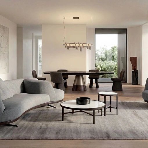 Bordone Upwood Sofa with Rotating Terminal by Alivar