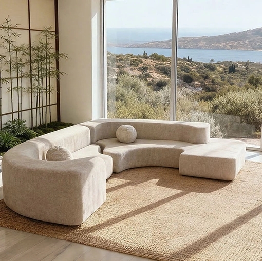Lara Stilwood sofa with chaise by Alivar