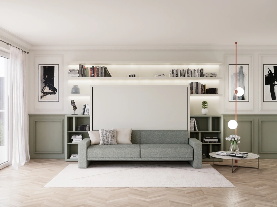 Horizontal hidden bed Atena by Clei