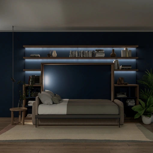 Minerva Horizontal 01 Wall Bed by Clei