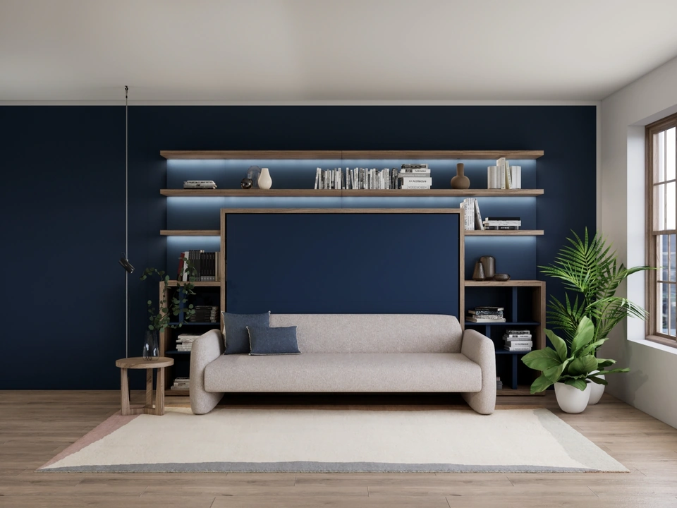 Minerva Horizontal 01 Wall Bed by Clei