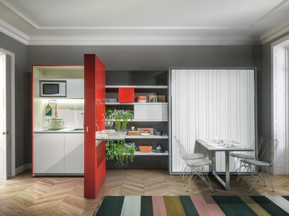 Penelope 2 Dining Wall Bed by Clei