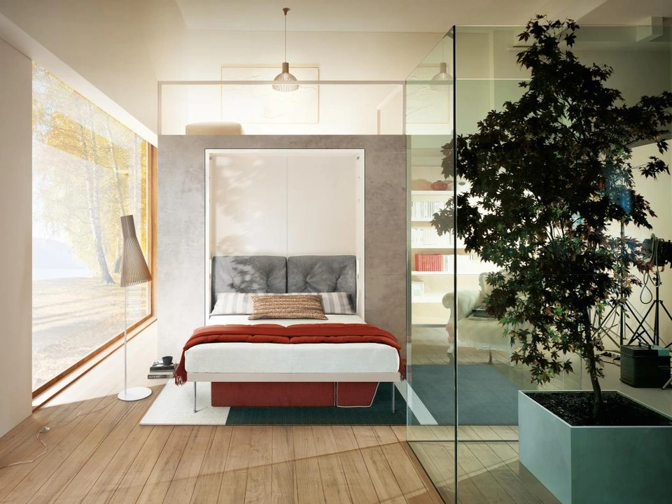 Penelope 2 Standard Murphy Bed by Clei