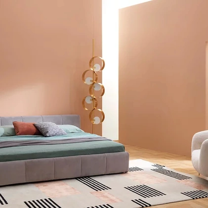 Pixel Box upholstered bed by Saba