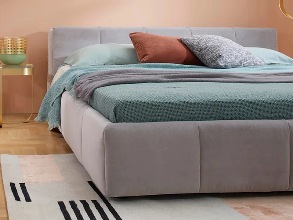 Saba Pixel Box upholstered bed