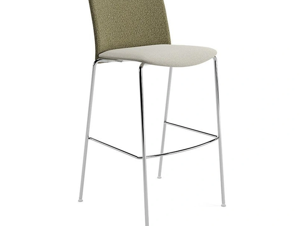 Mixu 02 upholstered fabric stool by Arper