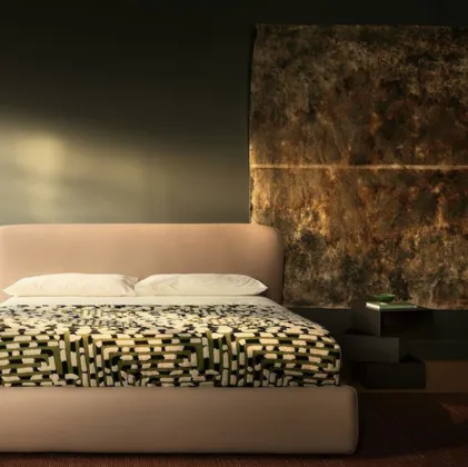 Padded bed Corolle by Bolzan Letti