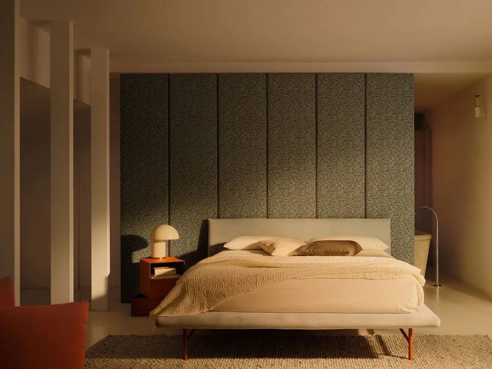 Padded bed Dora by Bolzan Beds