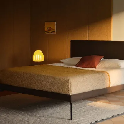Metropolitan upholstered headboard bed by Bolzan Letti.