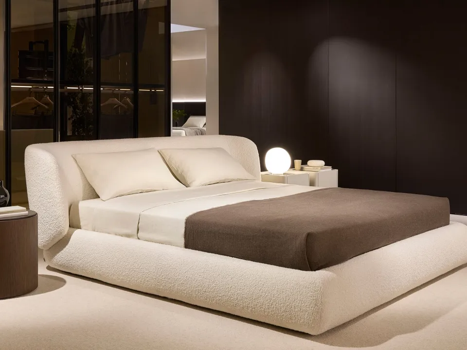 Nobu padded armchair by Lema