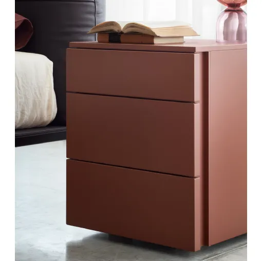 Nightstand with 3 drawers Florens by Lema