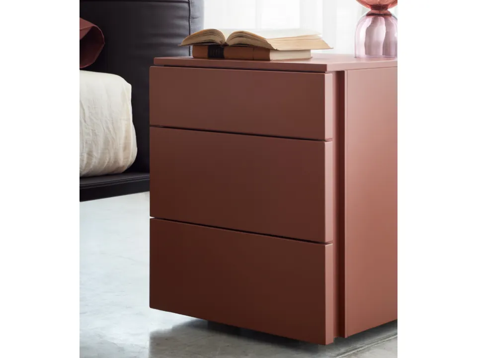 Nightstand with 3 drawers Florens by Lema