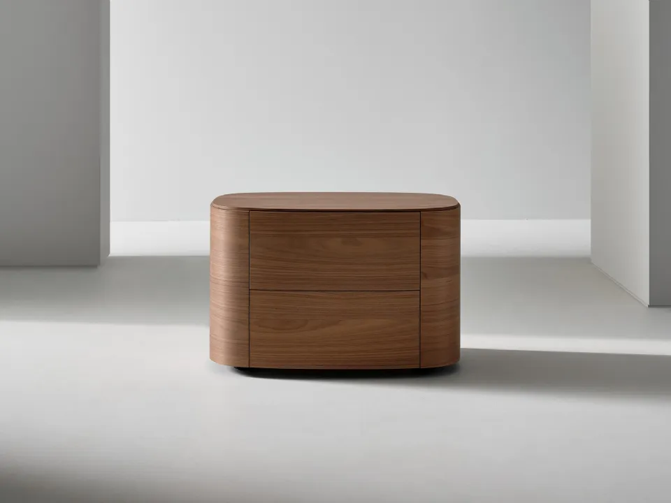 Isabey wooden bedside table by Bonaldo
