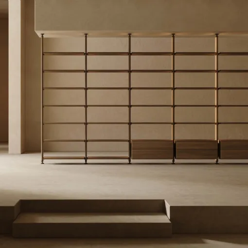 Dividing bookcase L25 by Lema