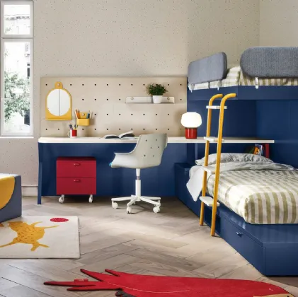 Bedroom with Dots bunk beds by Nidi.