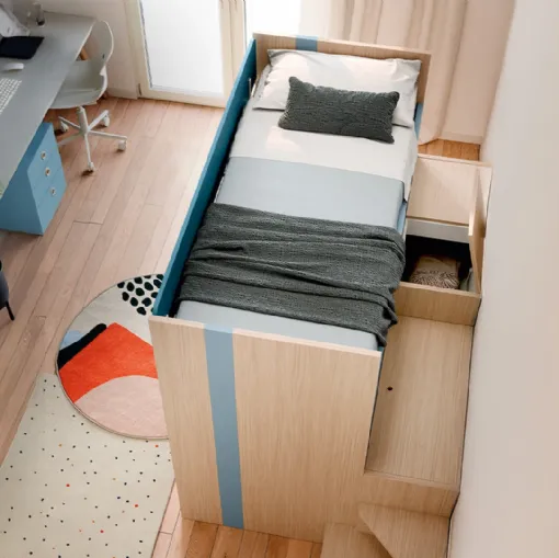 Lila bunk bed bedroom by Nidi.