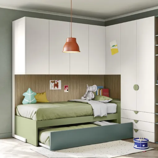 Loft bed with pull-out beds from Nidi