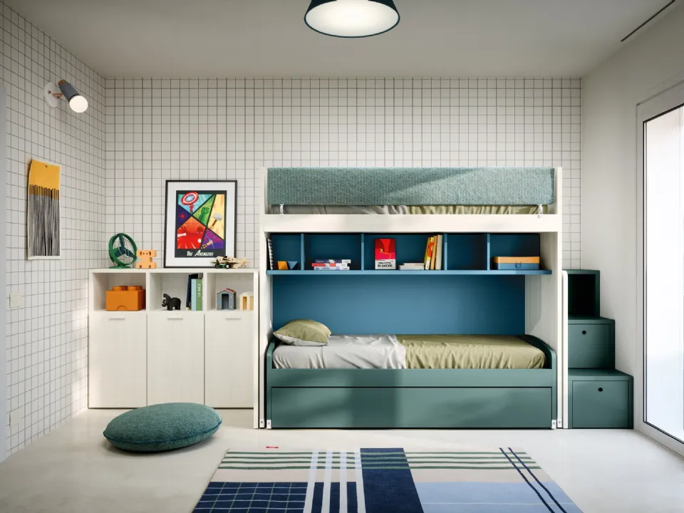 Loft Bedroom with Pull-out Beds by Nidi.