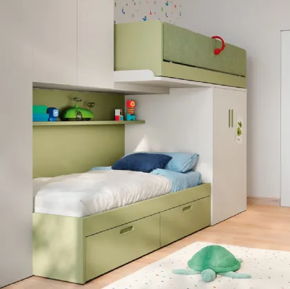 Loft sliding bunk bed Skid by Nidi.