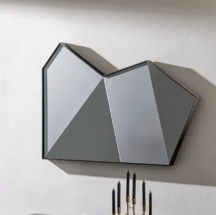 Origani mirror with metal frame by Sovet