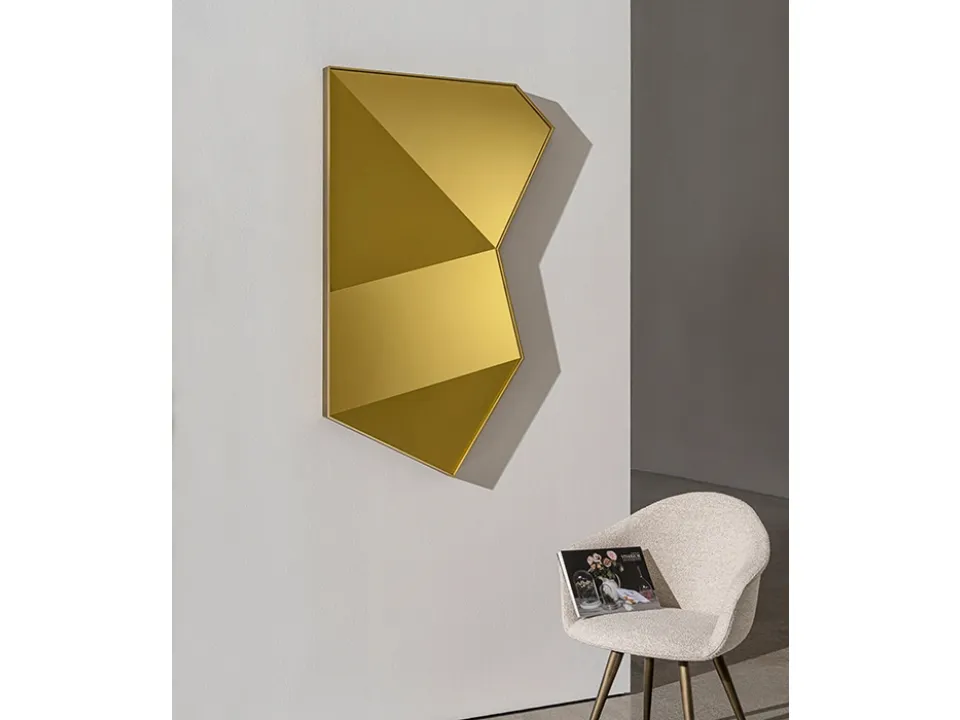 Origani mirror with metal frame by Sovet