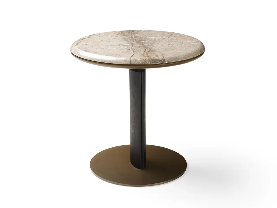 Sound coffee table with marble top by Bodema.