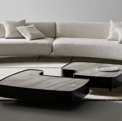 Aspen side table with ceramic top by Bonaldo.
