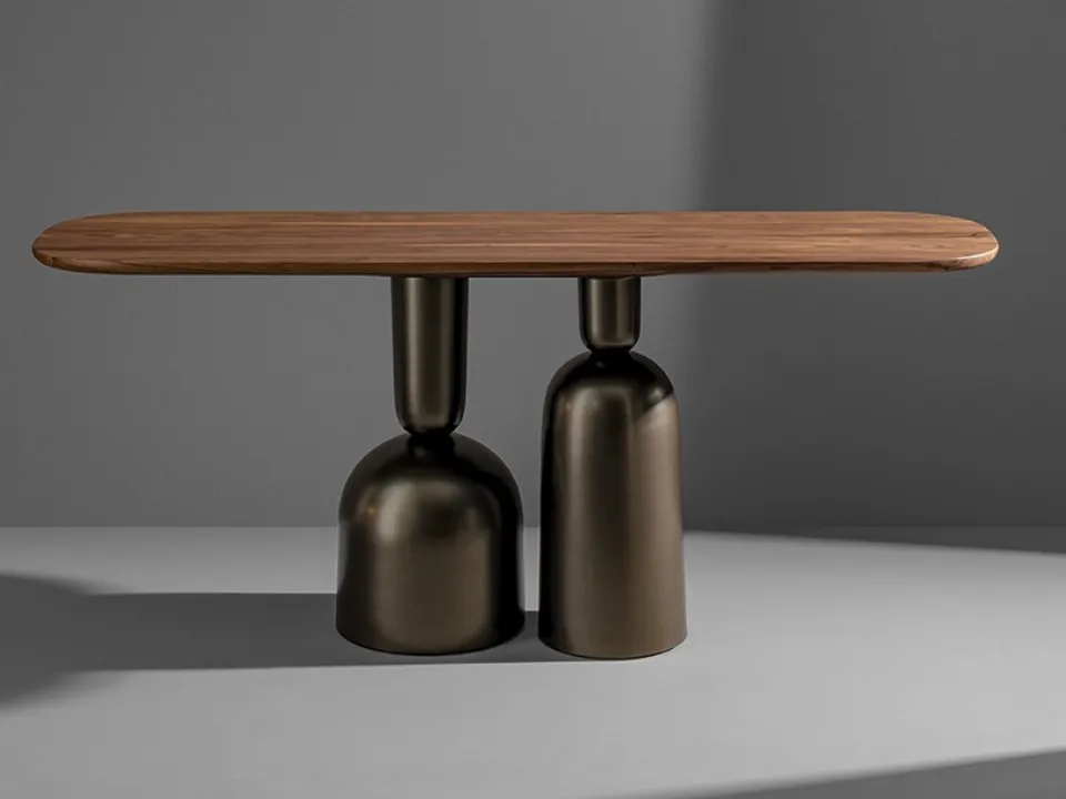 Mobile entrance Cop Console in Bonaldo wood