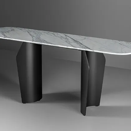 Flame Marble Console Entry Table by Bonaldo