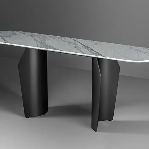 Flame Marble Console Entry Table by Bonaldo