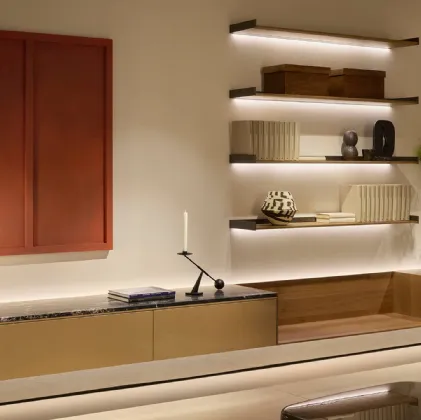 LT40 Gold Equipment Wall System by Lema