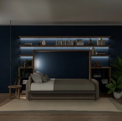 Minerva Horizontal 01 Wall Bed by Clei