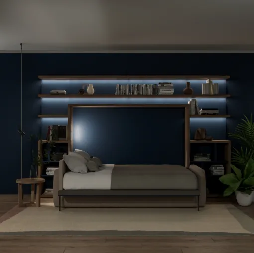 Minerva Horizontal 01 Wall Bed by Clei
