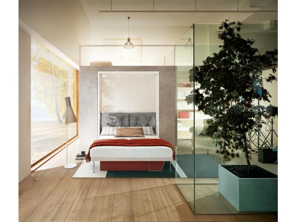 Penelope 2 Standard Murphy Bed by Clei