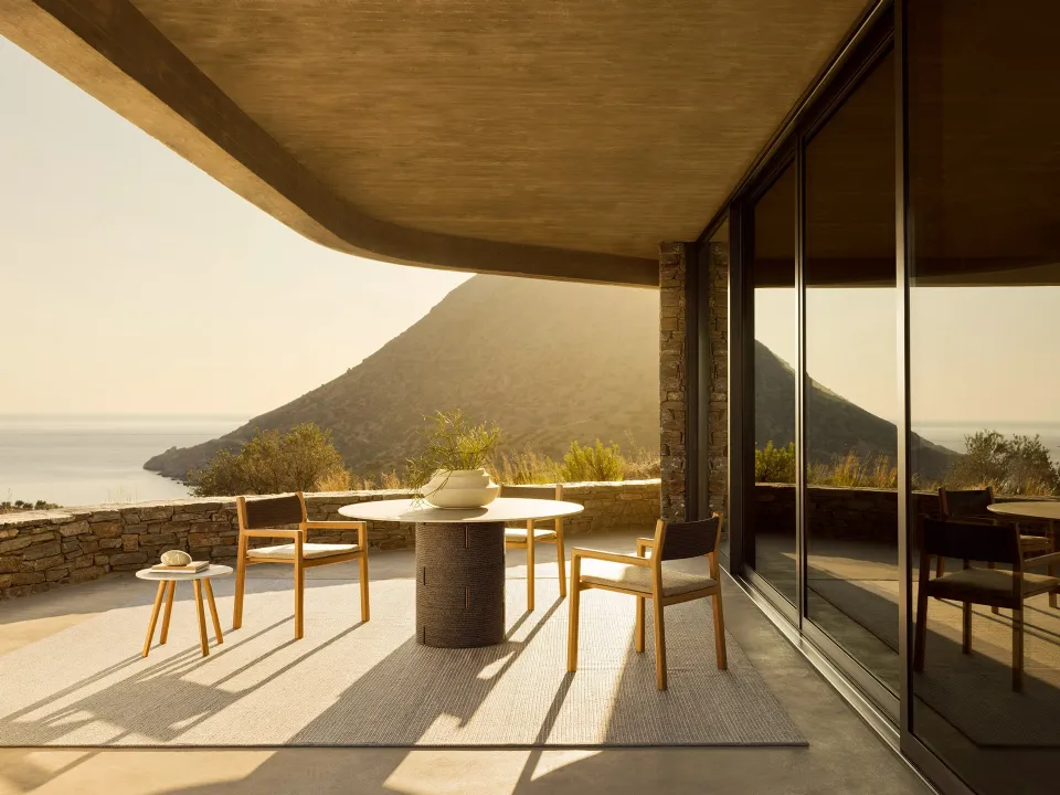 Chair Gianna Armchair in fabric and Varaschin wood