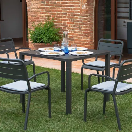 Nova table in steel by Emu