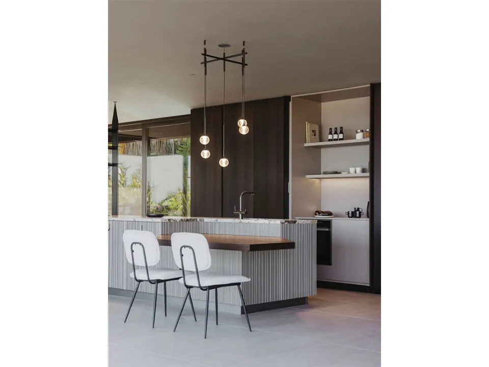 Algorithm grid pendant lamp by Vibia