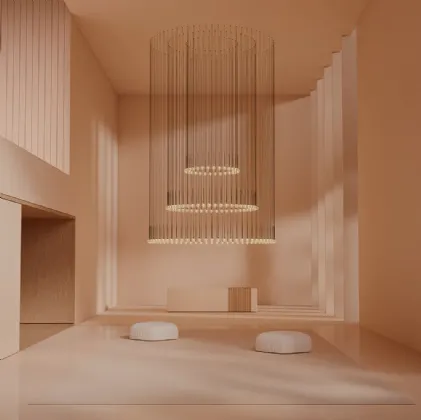 Algorithm free pendant lamp by Vibia