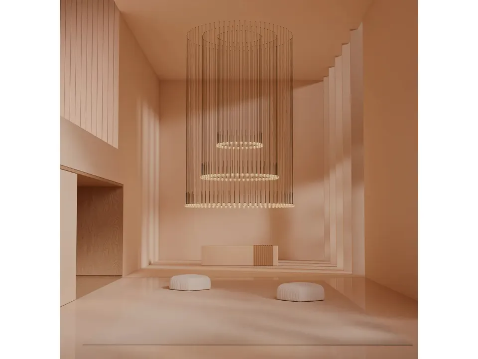Algorithm free pendant lamp by Vibia