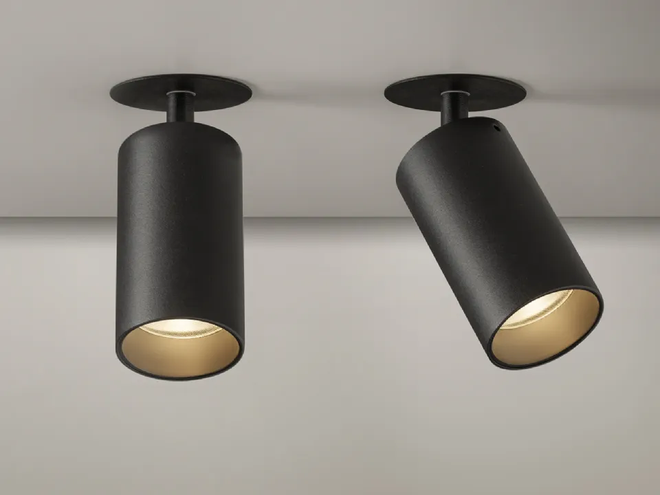 Ceiling metal lamp Carl by Panzeri.