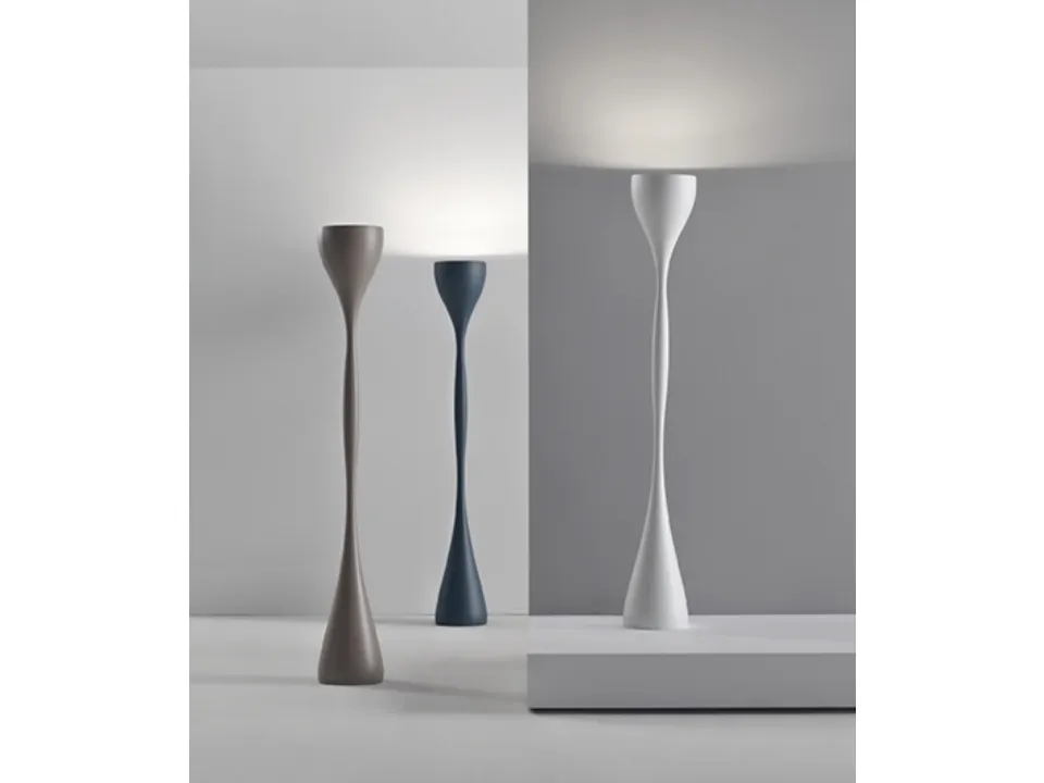 Jazz floor lamp in polyurethane by Vibia