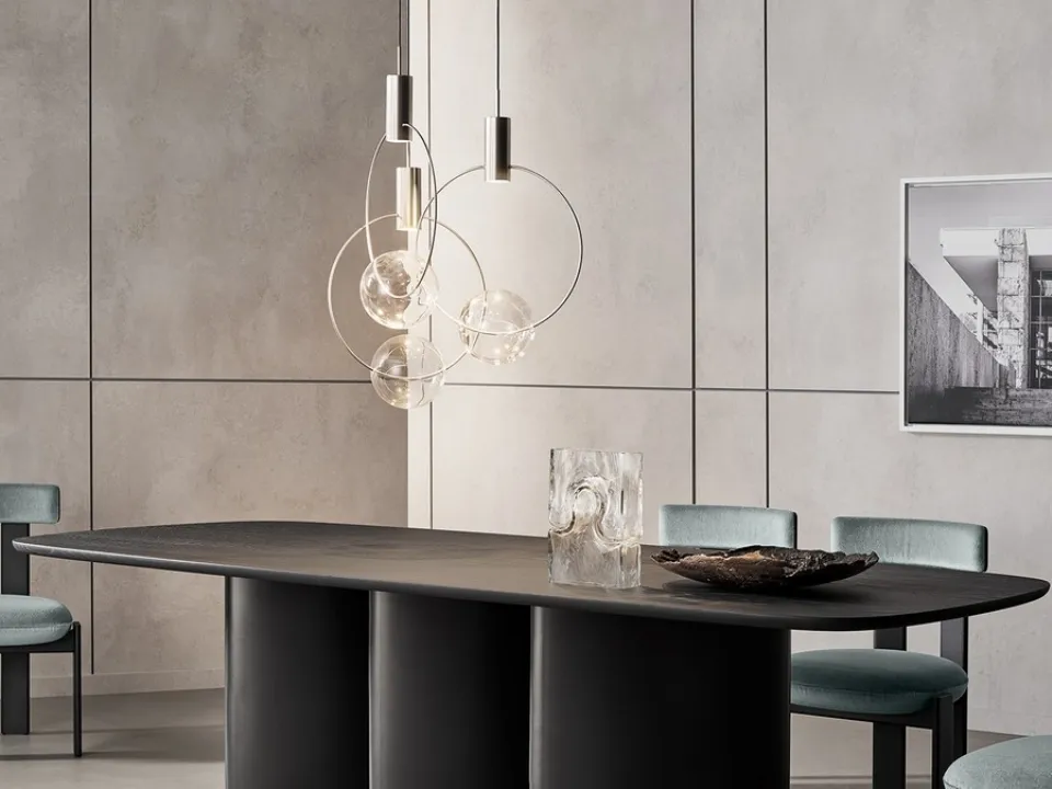 Keshi metal and glass pendant lamp by Bonaldo