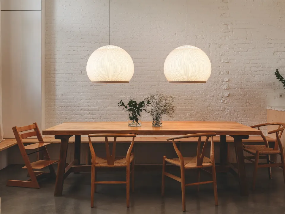 Knit suspension lamp by Vibia.