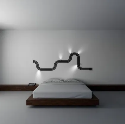 Wall lamp Race of Light, electrified toy track by Davide Groppi