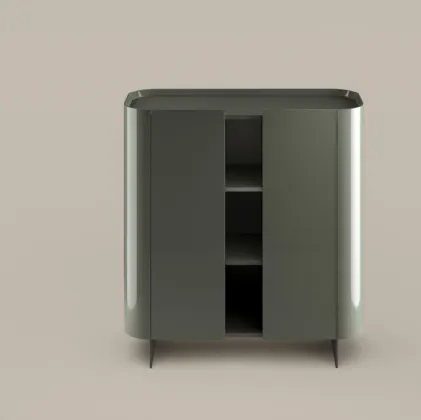 Vertical Madia Arragan in lacquered glossy wood by Bonaldo
